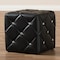 Baxton Studio Stacey Modern Black Faux Leather Upholstered Ottoman 143-8147 - alternate 2